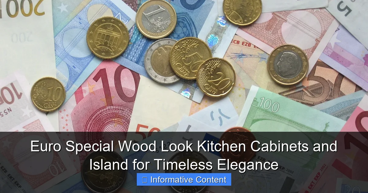 Euro Special Wood Look Kitchen Cabinets and Island for Timeless Elegance
