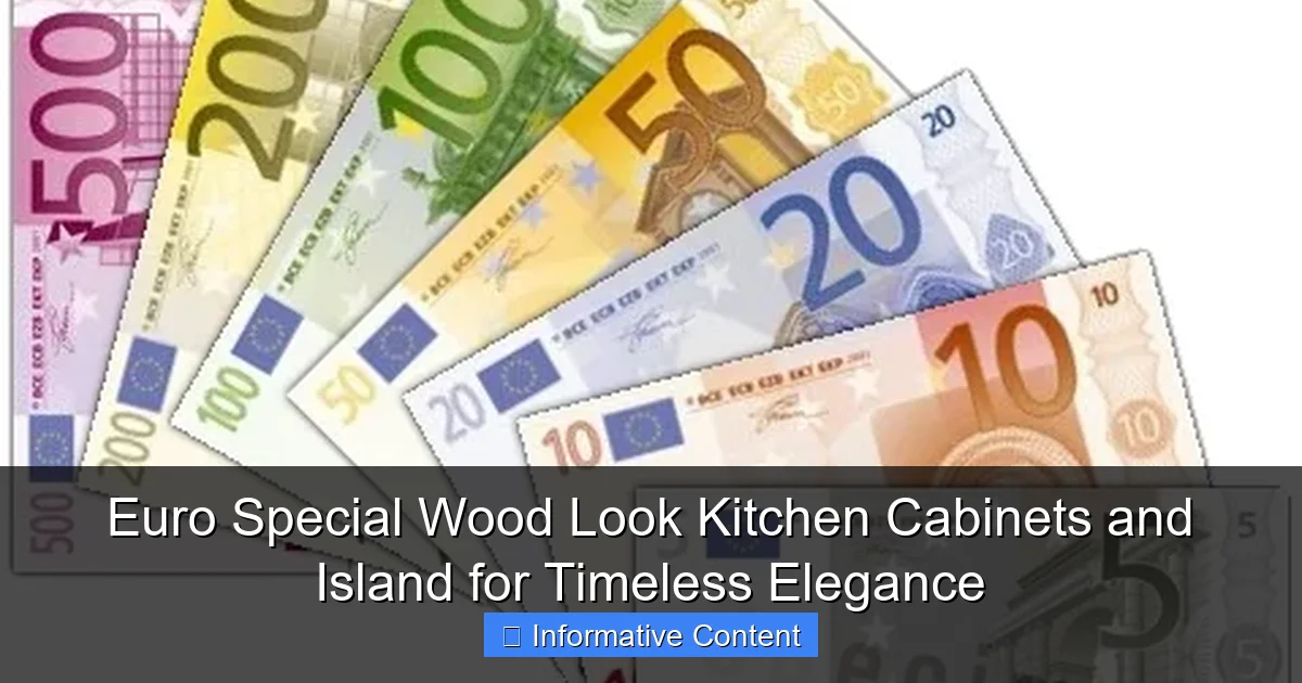 Euro Special Wood Look Kitchen Cabinets and Island for Timeless Elegance