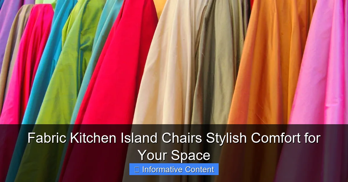 Fabric Kitchen Island Chairs Stylish Comfort for Your Space