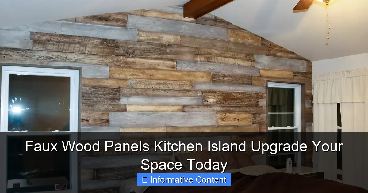 Faux Wood Panels Kitchen Island Upgrade Your Space Today