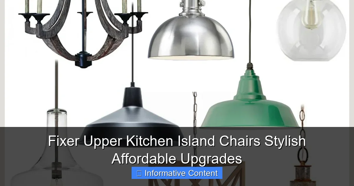 Fixer Upper Kitchen Island Chairs Stylish Affordable Upgrades
