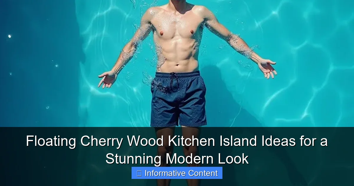Floating Cherry Wood Kitchen Island Ideas for a Stunning Modern Look