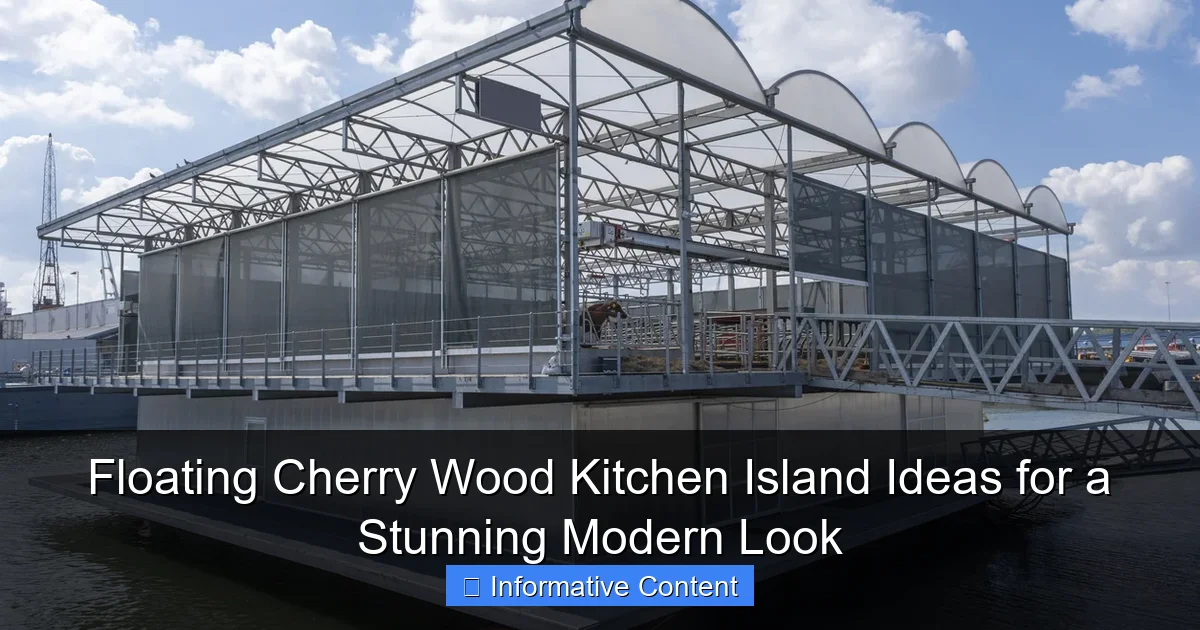 Floating Cherry Wood Kitchen Island Ideas for a Stunning Modern Look