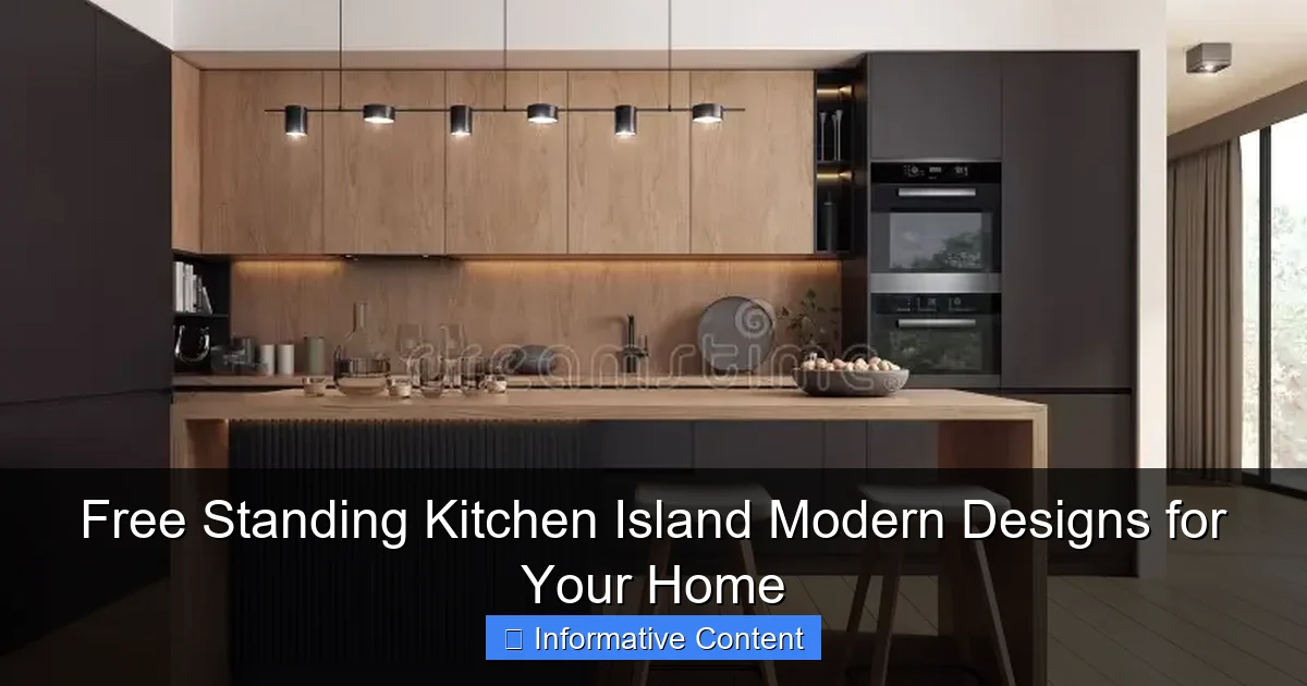 Free Standing Kitchen Island Modern Designs for Your Home