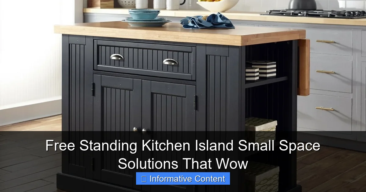 Free Standing Kitchen Island Small Space Solutions That Wow