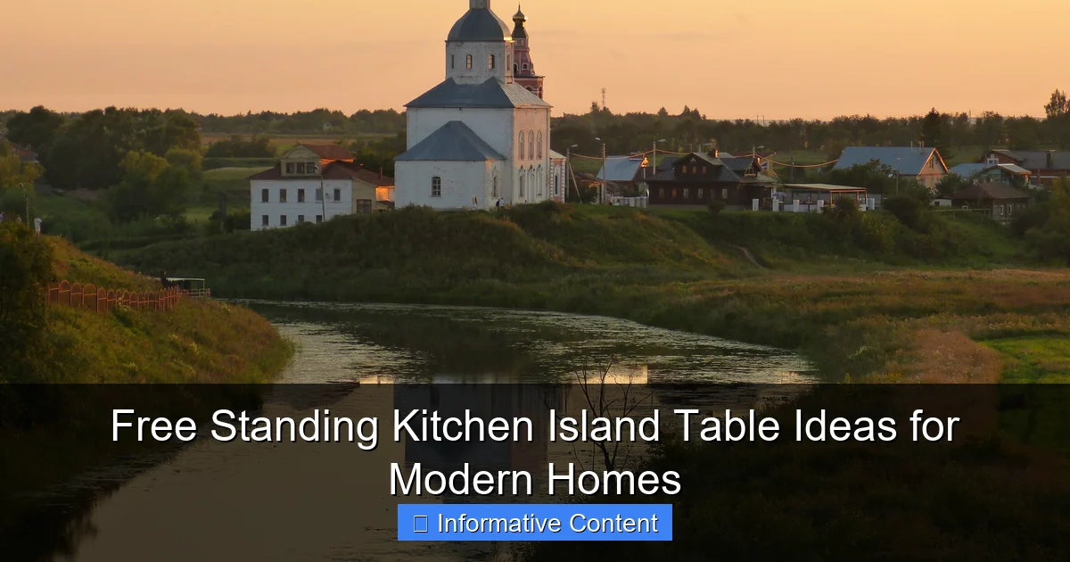 Free Standing Kitchen Island Table Ideas for Modern Homes