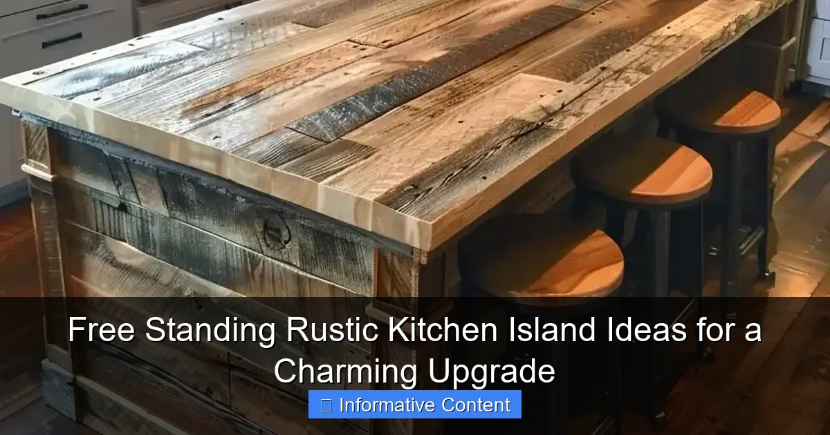 Free Standing Rustic Kitchen Island Ideas for a Charming Upgrade