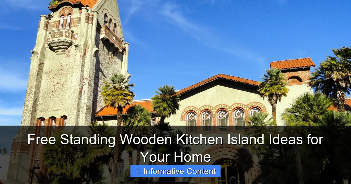 Free Standing Wooden Kitchen Island Ideas for Your Home