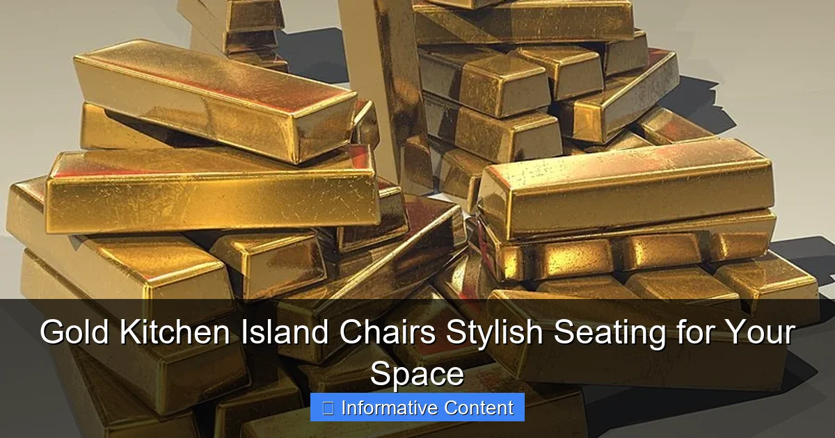Gold Kitchen Island Chairs Stylish Seating for Your Space