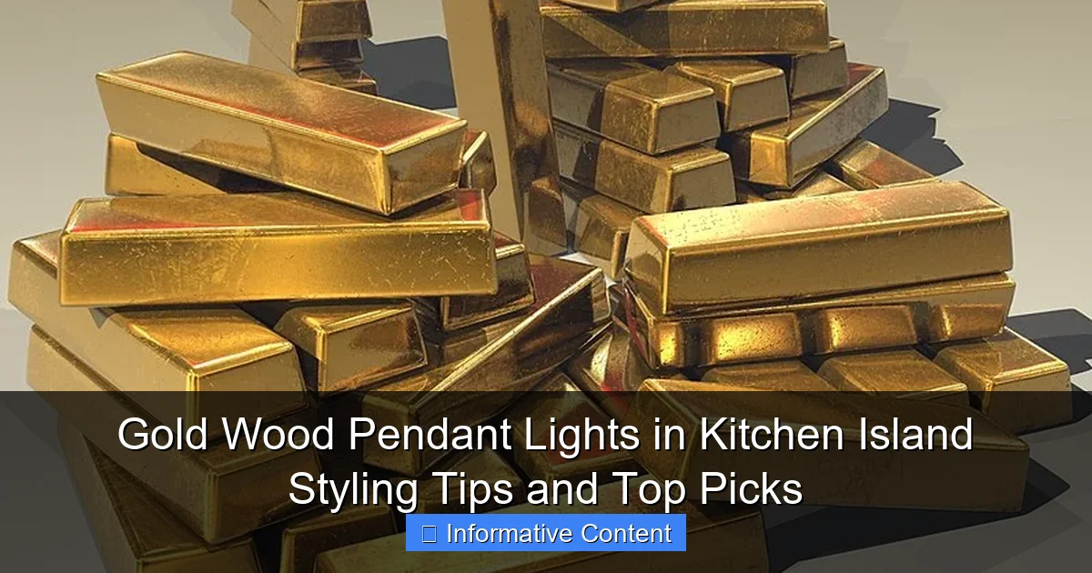 Gold Wood Pendant Lights in Kitchen Island Styling Tips and Top Picks