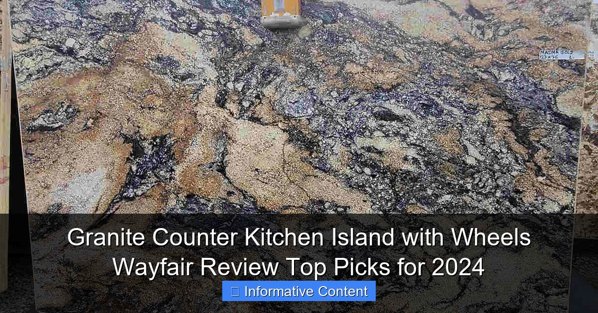 Granite Counter Kitchen Island with Wheels Wayfair Review Top Picks for 2024