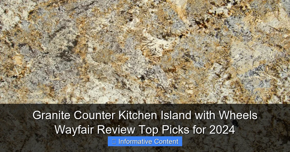 Granite Counter Kitchen Island with Wheels Wayfair Review Top Picks for 2024