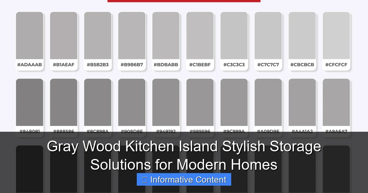 Gray Wood Kitchen Island Stylish Storage Solutions for Modern Homes
