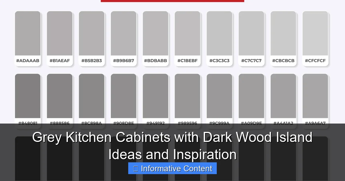 Grey Kitchen Cabinets with Dark Wood Island Ideas and Inspiration
