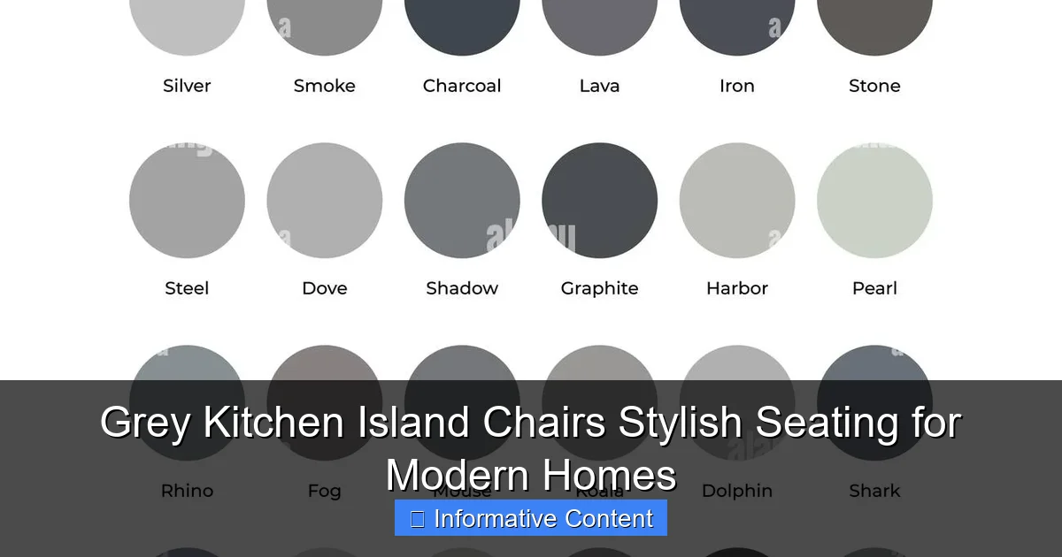 Grey Kitchen Island Chairs Stylish Seating for Modern Homes