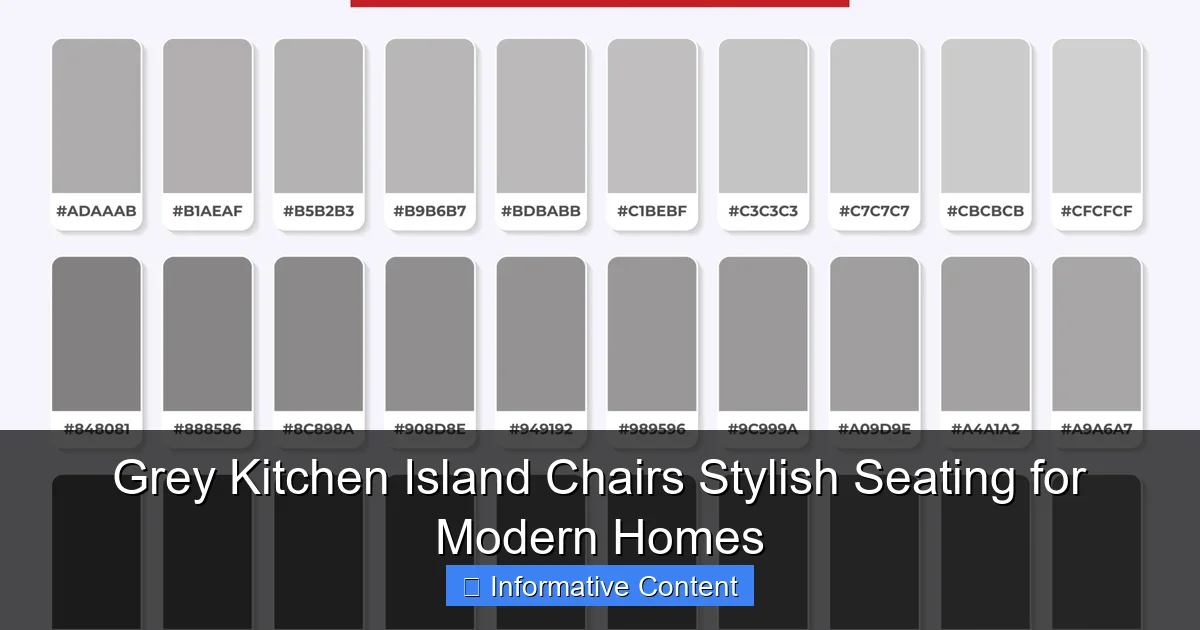 Grey Kitchen Island Chairs Stylish Seating for Modern Homes