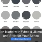 Grey Kitchen Island with Wheels Ultimate Mobility and Style for Your Space
