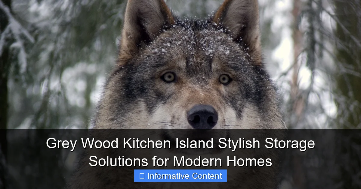 Grey Wood Kitchen Island Stylish Storage Solutions for Modern Homes