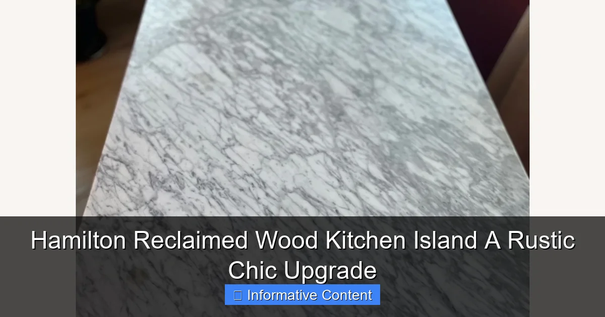 Hamilton Reclaimed Wood Kitchen Island A Rustic Chic Upgrade