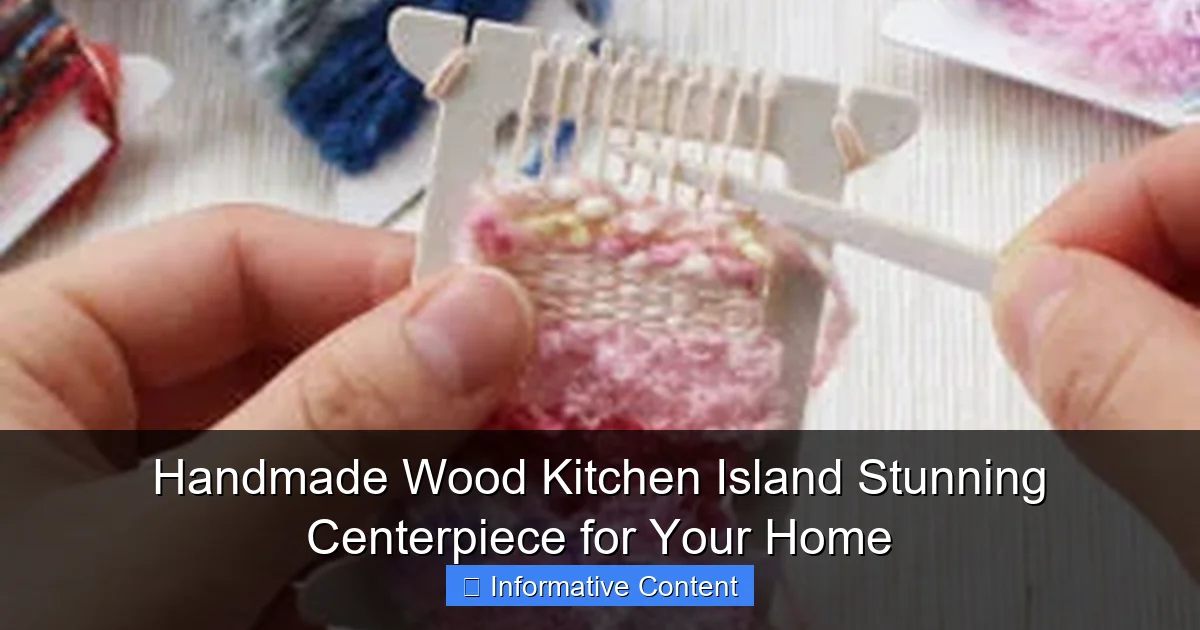 Handmade Wood Kitchen Island Stunning Centerpiece for Your Home