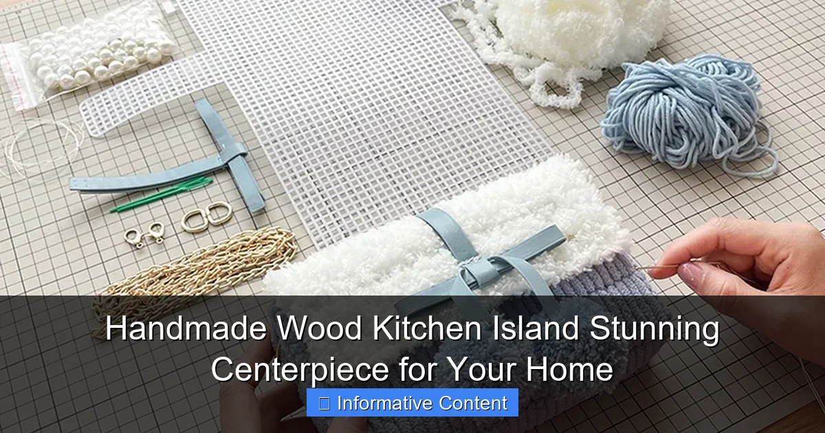 Handmade Wood Kitchen Island Stunning Centerpiece for Your Home