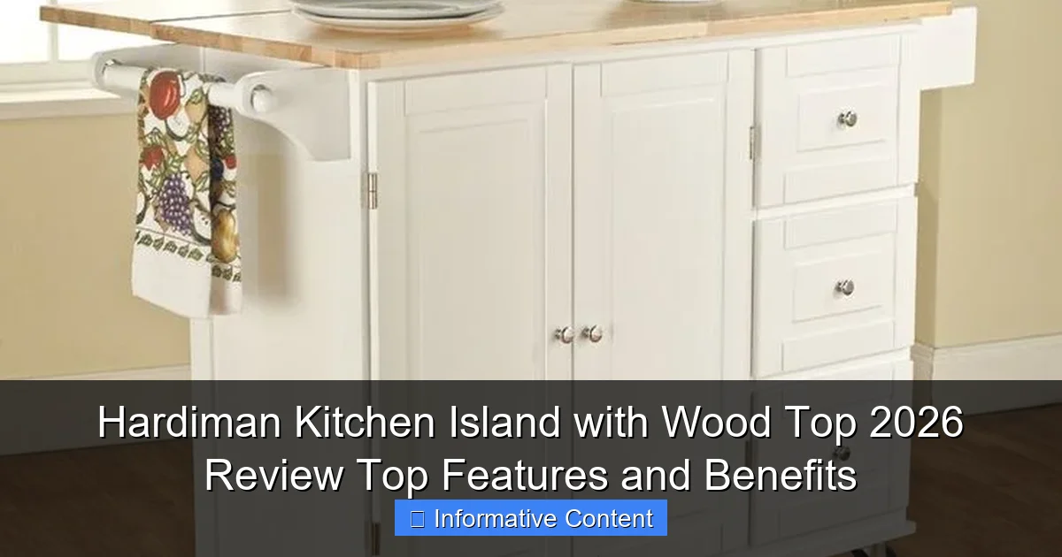 Hardiman Kitchen Island with Wood Top 2026 Review Top Features and Benefits