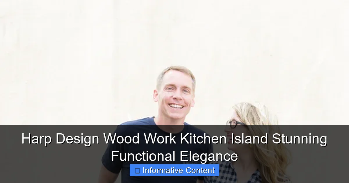 Harp Design Wood Work Kitchen Island Stunning Functional Elegance