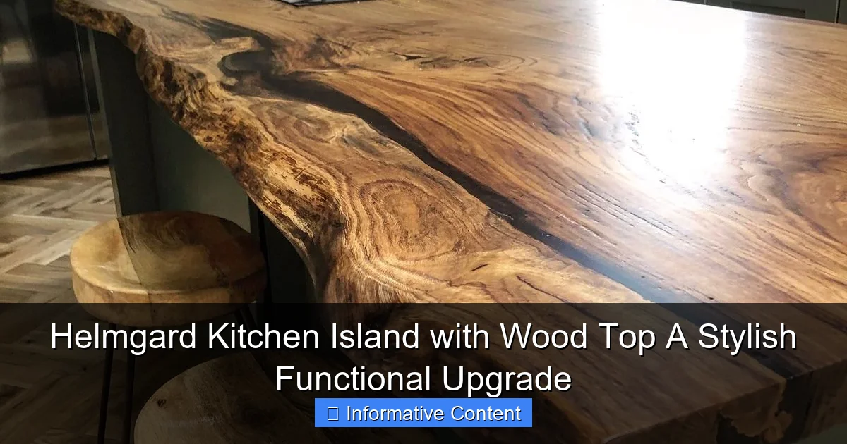 Helmgard Kitchen Island with Wood Top A Stylish Functional Upgrade