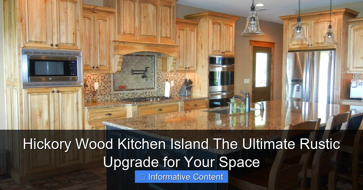Hickory Wood Kitchen Island The Ultimate Rustic Upgrade for Your Space