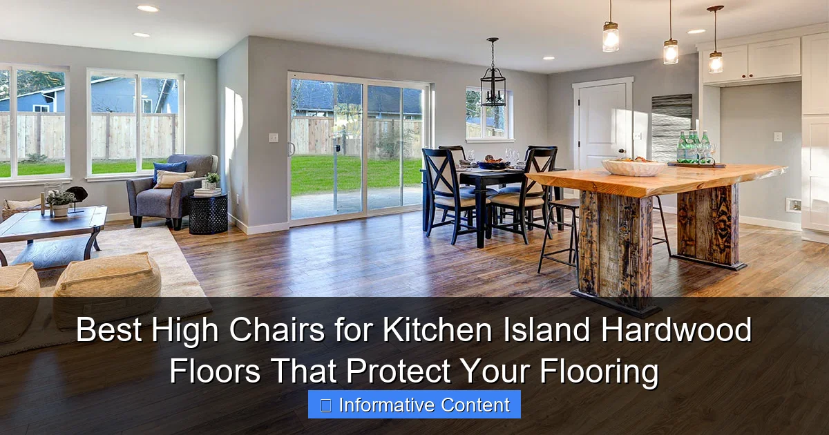 Best High Chairs for Kitchen Island Hardwood Floors That Protect Your Flooring