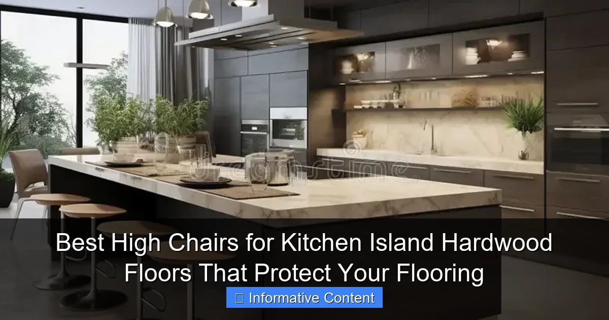 Best High Chairs for Kitchen Island Hardwood Floors That Protect Your Flooring