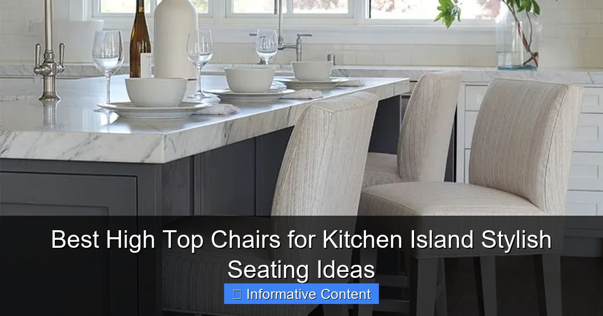 Best High Top Chairs for Kitchen Island Stylish Seating Ideas