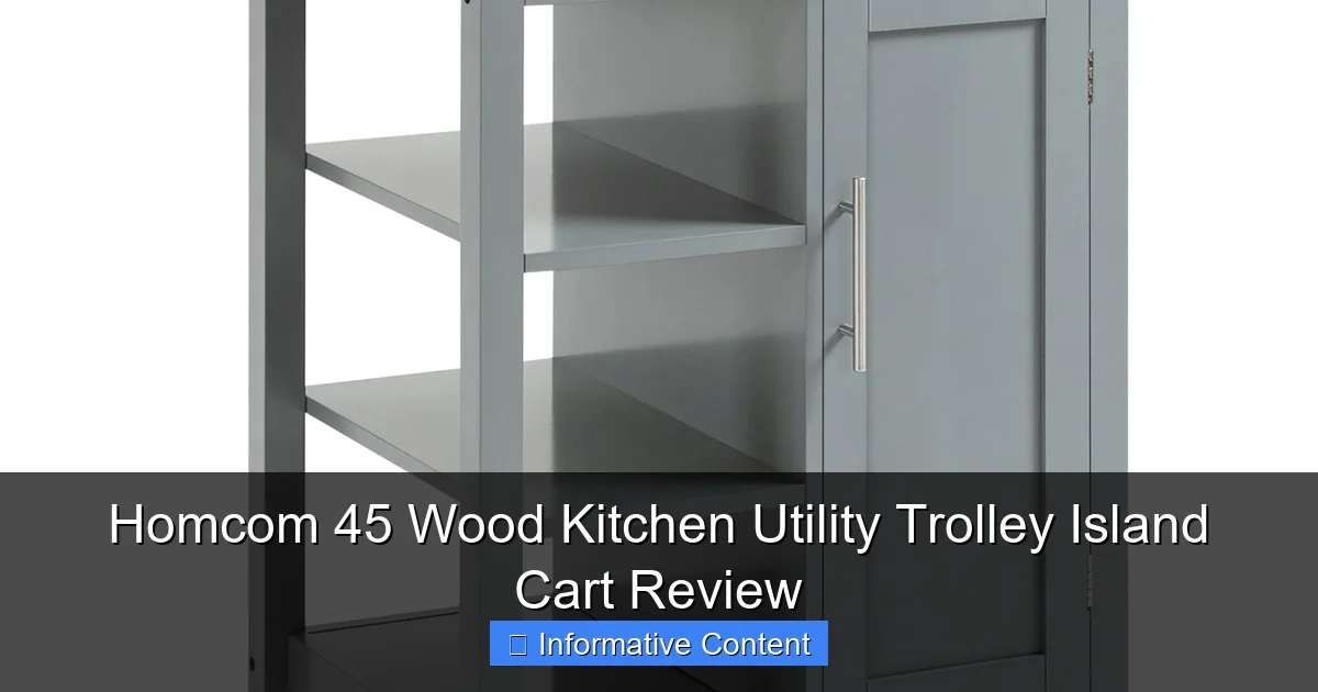 Homcom 45 Wood Kitchen Utility Trolley Island Cart Review