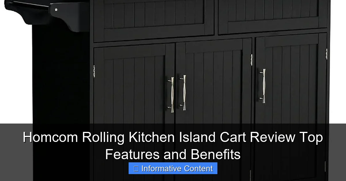 Homcom Rolling Kitchen Island Cart Review Top Features and Benefits