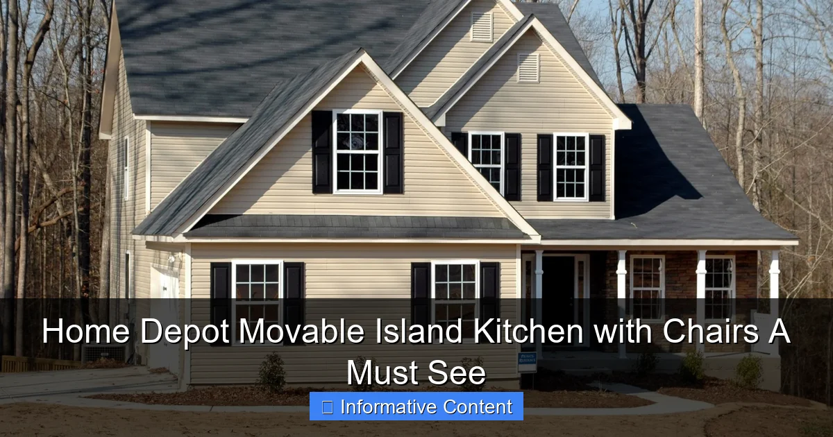 Home Depot Movable Island Kitchen with Chairs A Must See