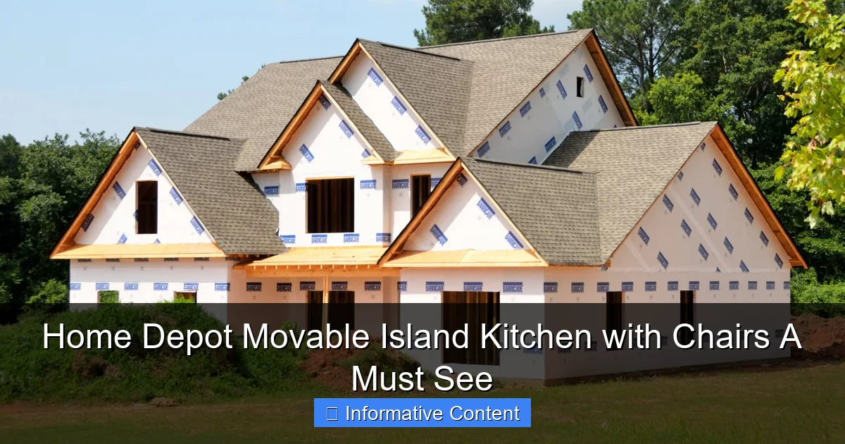 Home Depot Movable Island Kitchen with Chairs A Must See