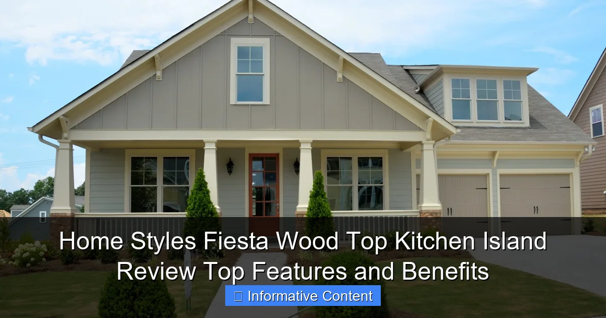 Home Styles Fiesta Wood Top Kitchen Island Review Top Features and Benefits