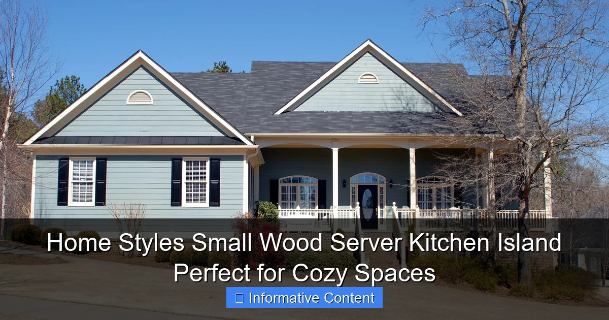 Home Styles Small Wood Server Kitchen Island Perfect for Cozy Spaces