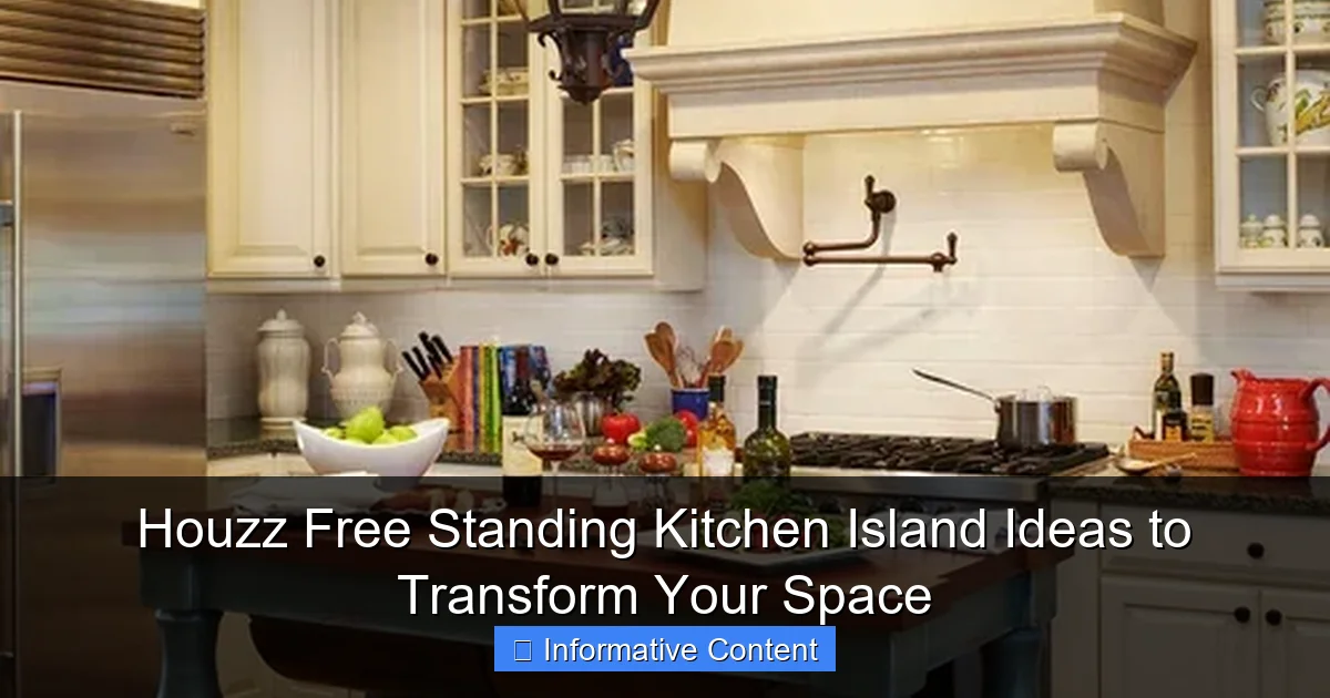 Houzz Free Standing Kitchen Island Ideas to Transform Your Space