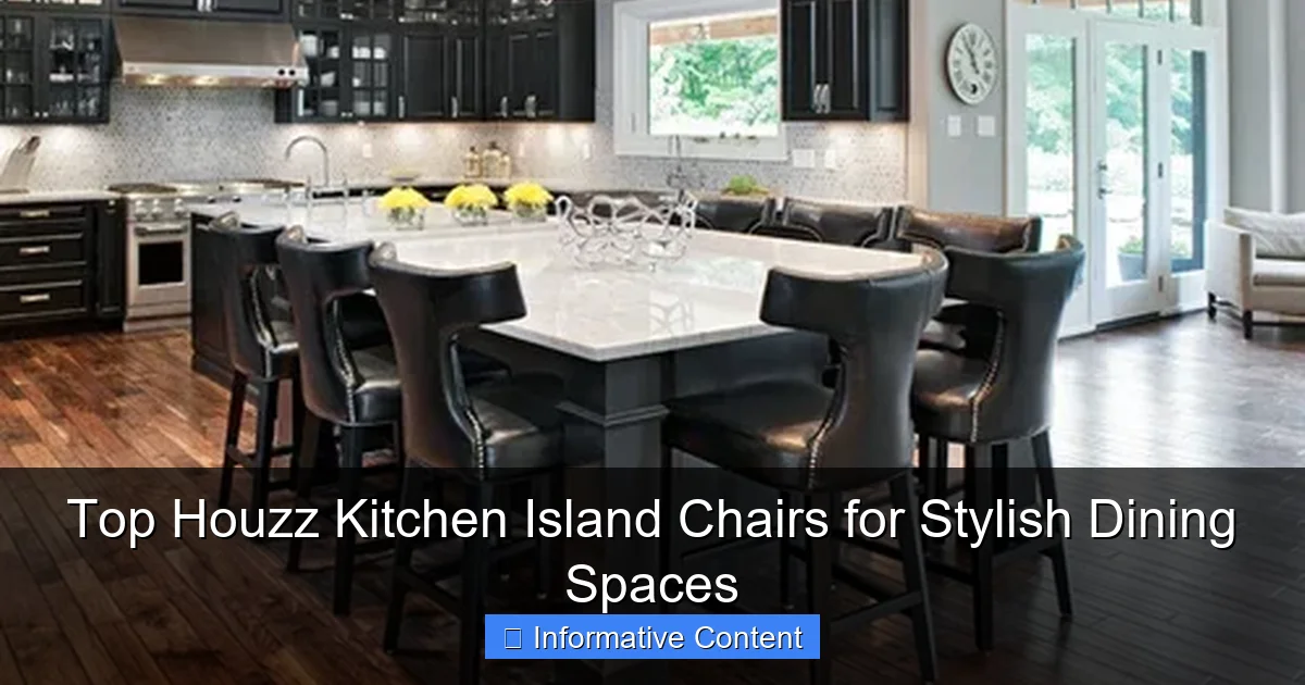 Top Houzz Kitchen Island Chairs for Stylish Dining Spaces