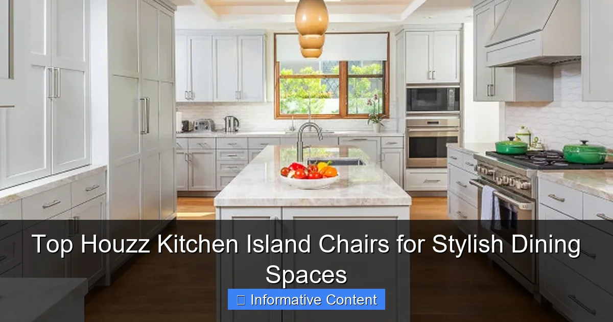 Top Houzz Kitchen Island Chairs for Stylish Dining Spaces