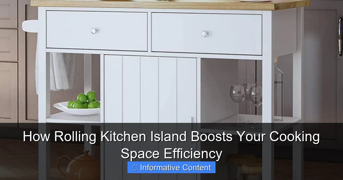 How Rolling Kitchen Island Boosts Your Cooking Space Efficiency