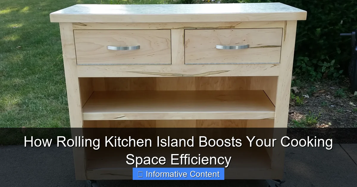 How Rolling Kitchen Island Boosts Your Cooking Space Efficiency