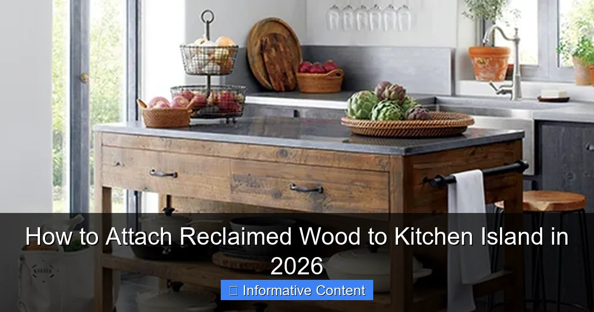 How to Attach Reclaimed Wood to Kitchen Island in 2026