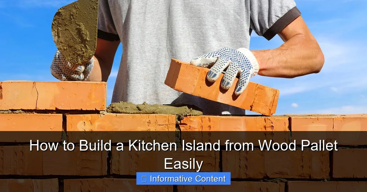 How to Build a Kitchen Island from Wood Pallet Easily