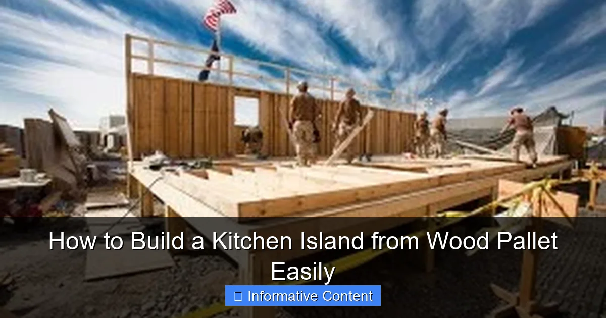How to Build a Kitchen Island from Wood Pallet Easily