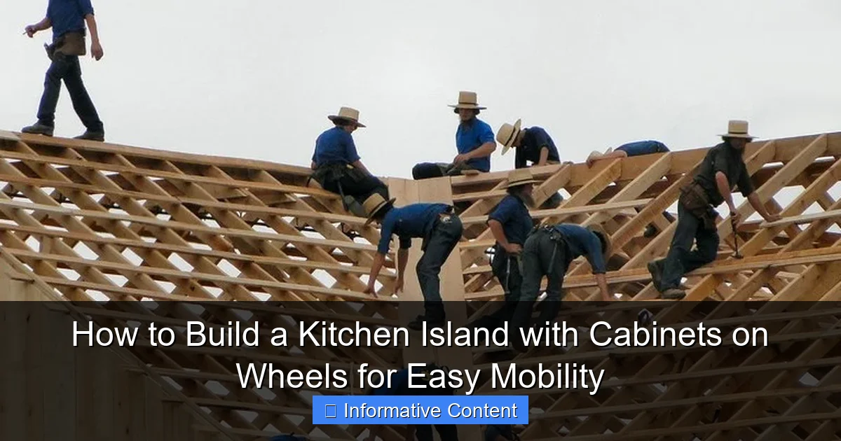 How to Build a Kitchen Island with Cabinets on Wheels for Easy Mobility