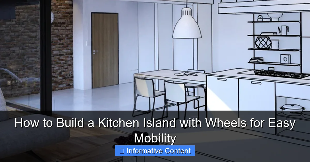 How to Build a Kitchen Island with Wheels for Easy Mobility