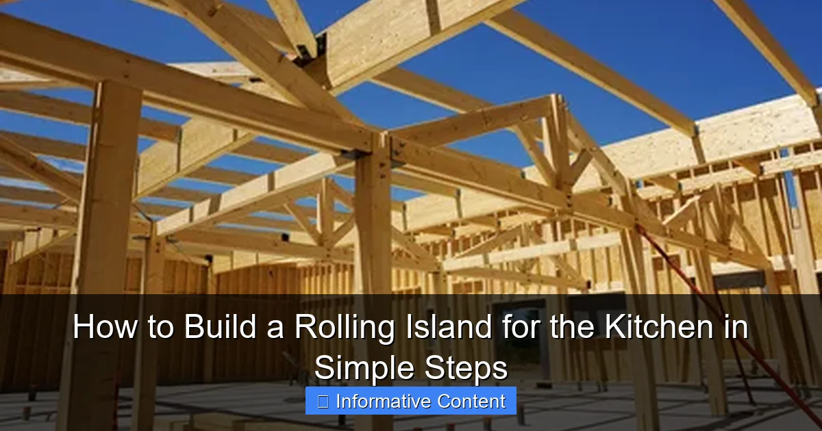 How to Build a Rolling Island for the Kitchen in Simple Steps