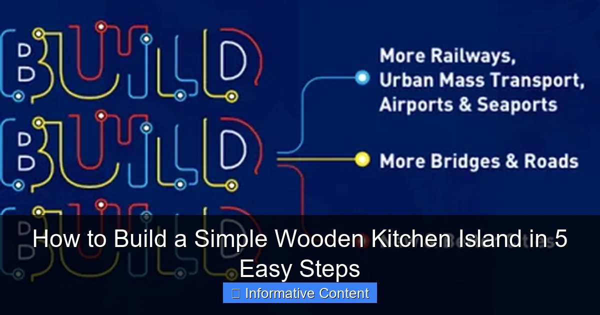 How to Build a Simple Wooden Kitchen Island in 5 Easy Steps